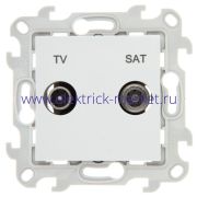 Simon 24 Белая Розетка TV-SAT одиночная 2410487-030