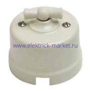 BIRONI Лизетта Пластик Слоновая кость Выключатель перекрестный 1-кл B1-203-211