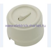 BIRONI Лизетта Пластик Слоновая кость Выключатель 1-кл (клавишный) B1-220-211