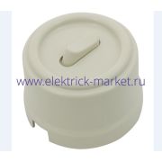 BIRONI Лизетта Пластик Слоновая кость Выключатель перекрестный 1-кл (клавишный) B1-223-211