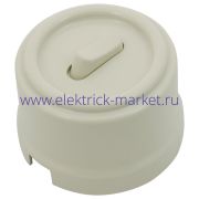 BIRONI Лизетта Пластик Слоновая кость Кнопка 1-кл (клавишный) B1-220-211-PB