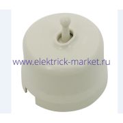 BIRONI Лизетта Пластик Слоновая кость Выключатель 1-кл (тумблерный) B1-230-211