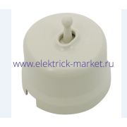 BIRONI Лизетта Пластик Слоновая кость Выключатель перекрестный 1-кл (тумблерный) B1-233-211