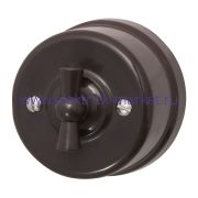 BIRONI Лизетта Пластик Коричневый Выключатель 1-кл B1-200-22