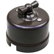 BIRONI Лизетта Пластик Коричневый Выключатель перекрестный 1-кл B1-203-22