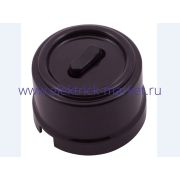 BIRONI Лизетта Пластик Коричневый Выключатель проходной 1-кл (клавишный) B1-221-22