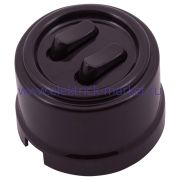 BIRONI Лизетта Пластик Коричневый Кнопка 2-кл (клавишный) B1-222-22-PB