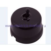 BIRONI Лизетта Пластик Коричневый Выключатель проходной 1-кл (тумблерный) B1-231-22