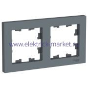 Systeme Electric  AtlasDesign Грифель Рамка 2-ая, универсальная ATN000702