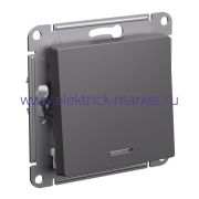 Systeme Electric AtlasDesign Базальт Переключатель 1-клавишный с подсветкой, сх.6а, 10АХ, механизм ATN001463