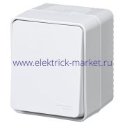 Systeme Electric AtlasDesign Profi54 Наруж Белый Выключатель кнопочный 1-клавишный 10 АХ ATN540115