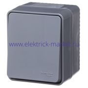 Systeme Electric AtlasDesign Profi54 Наруж Антрацит Выключатель кнопочный 1-клавишный 10 АХ ATN544015