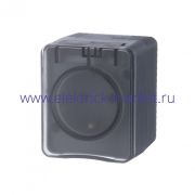 Systeme Electric AtlasDesign Profi54 Наруж Антрацит Розетка с/з со шт., 16А 250B SE ATN544045