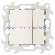 Simon 24 Слоновая кость Трехклавишный выключатель 2450391-031