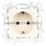 Simon 24 Слоновая кость Розетка 2К+3 Sсhuko с защитными шторками 2450432-031