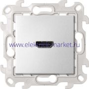 Simon 24 Алюминий Розетка HDMI v1.4 2411094-033
