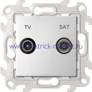 Simon 24 Алюминий Розетка TV-SAT одиночная 2410487-033