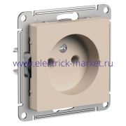 Systeme Electric AtlasDesign Песочный Розетка б/з без шторок, 16А, механизм ATN001241