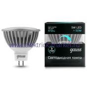 Gauss Лампа MR16 5W 530lm 4100K GU5.3 диммируемая LED