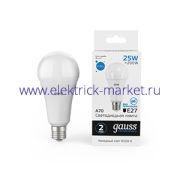 Gauss Лампа Elementary A67 25W 2150lm 6500K E27 LED