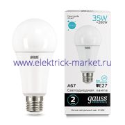 Gauss Лампа Elementary A67 35W 2740lm 4100K E27 LED