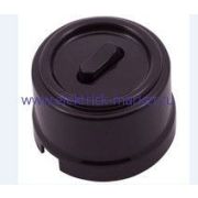 BIRONI Лизетта Пластик Черный Выключатель перекрестный 1-кл (клавишный) B1-223-23