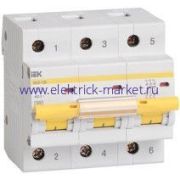 IEK KARAT Автоматический выключатель ВА47-100 3Р 25А 10кА х-ка D