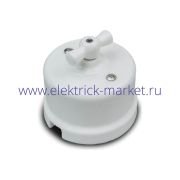 BIRONI Лизетта Керамика Белый Выключатель 1-кл B1-200-01