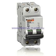 MERLIN GERIN Multi 9 Выключатель автоматический двухполюсный 2А D С60N 6кА