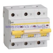 IEK KARAT Автоматический выключатель ВА47-100 3Р 20А 10кА характеристика D