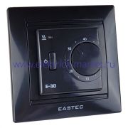 Терморегулятор EASTEC E-30 черный механический (Встраиваемый 3,5 кВт) E-30 black