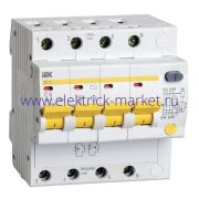 IEK KARAT Дифференциальный автоматический выключатель АД14 4Р 63А 100мА