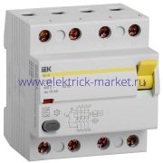IEK KARAT Выключатель дифференциальный УЗО ВД1-63 4Р 50А 100мА тип А