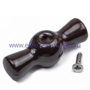 BIRONI Ручка для выключателя, керамика, цвет коричневый