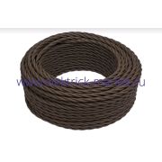 BIRONI Коричневый матовый Витой провод 2*2,5 50м