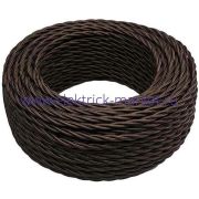 BIRONI Коричневый глянец Витой провод 2*2,5 20м