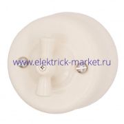 BIRONI Лизетта Керамика Песочное золото Выключатель 1 кл. перекрестный