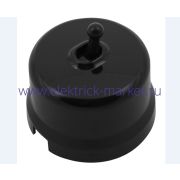 BIRONI Лизетта Пластик Черный Выключатель проходной 1-кл (тумблерный)