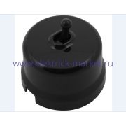 BIRONI Лизетта Пластик Черный Кнопка 1-кл (тумблерный)