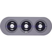 BIRONI Лизетта Пластик Титан Рамка 3-ая