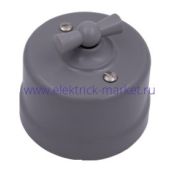 BIRONI Лизетта Пластик Титан Выключатель проходной 1-кл