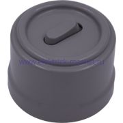 BIRONI Лизетта Пластик Титан Выключатель 1-кл (клавишный)