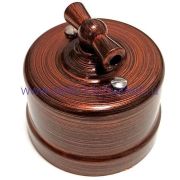 BIRONI Лизетта Пластик Медный век Выключатель проходной 1-кл