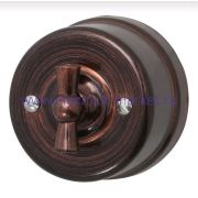 BIRONI Лизетта Пластик Медный век Выключатель 2-кл