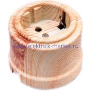 BIRONI Лизетта Пластик Карельская сосна Розетка с/з