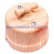 BIRONI Лизетта Пластик Карельская сосна Выключатель проходной 1-кл