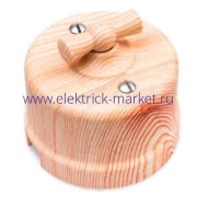 BIRONI Лизетта Пластик Карельская сосна Выключатель перекрестный 1-кл