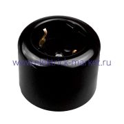 BIRONI Ришелье Пластик Черный Розетка с/з