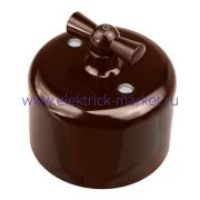 BIRONI Ришелье Керамика Коричневый Выключатель 1-кл