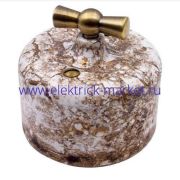 BIRONI Ришелье Керамика Мрамор Выключатель 2-кл.